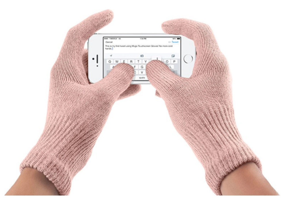 Mujjo Touchscreen Gloves - Size S/M (Coral-pink)