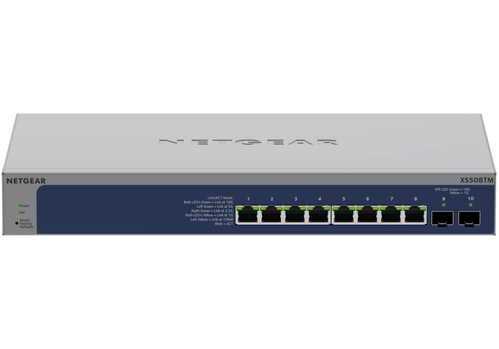 Netgear Switch XS508TM 10 ports
