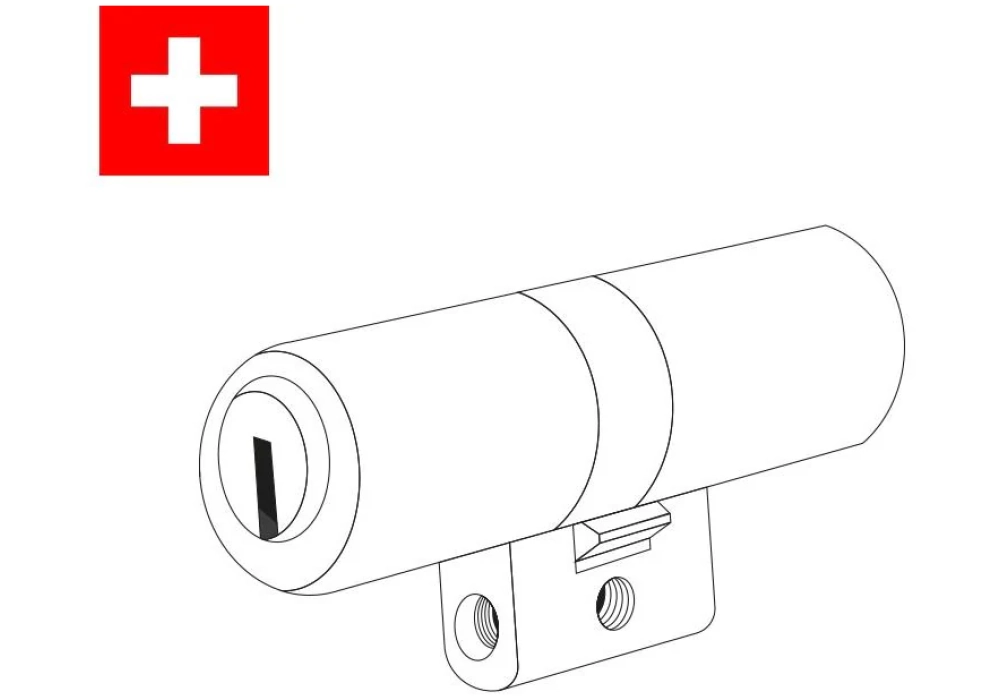 NUKI Plaque de montage Smart Lock A pour cylindres suisses à profil rond