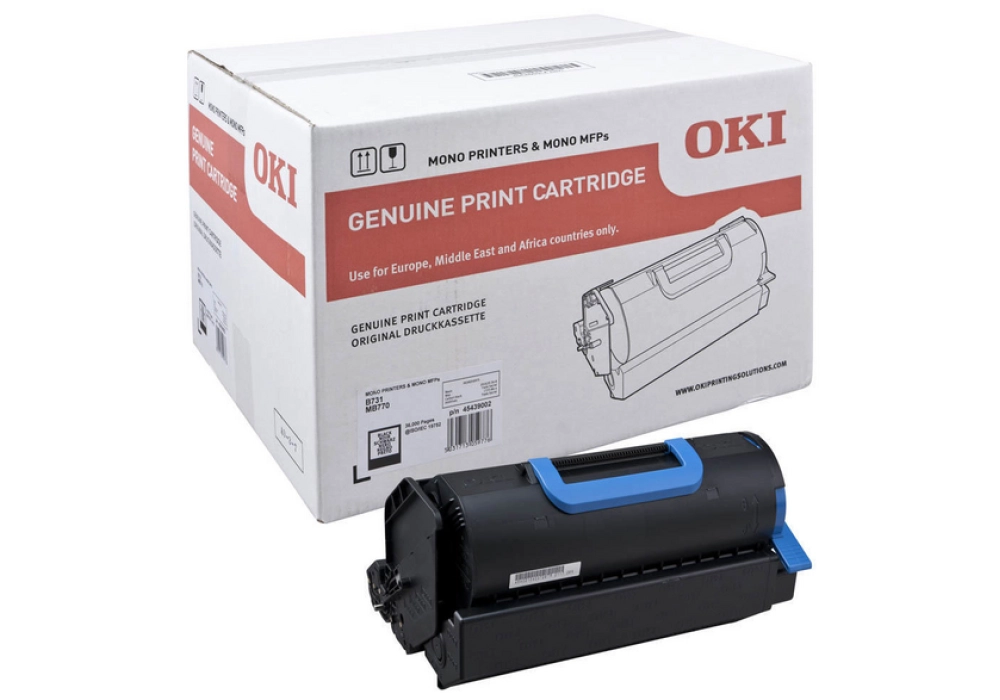 OKI Toner Cartridge - B721/731, MB760/770 - Black - High Capacity