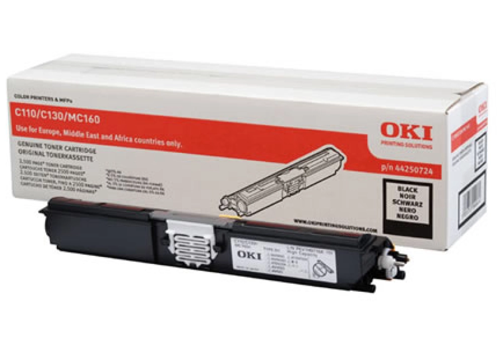 OKI Toner Cartridge - C110/C130/MC160 - Black