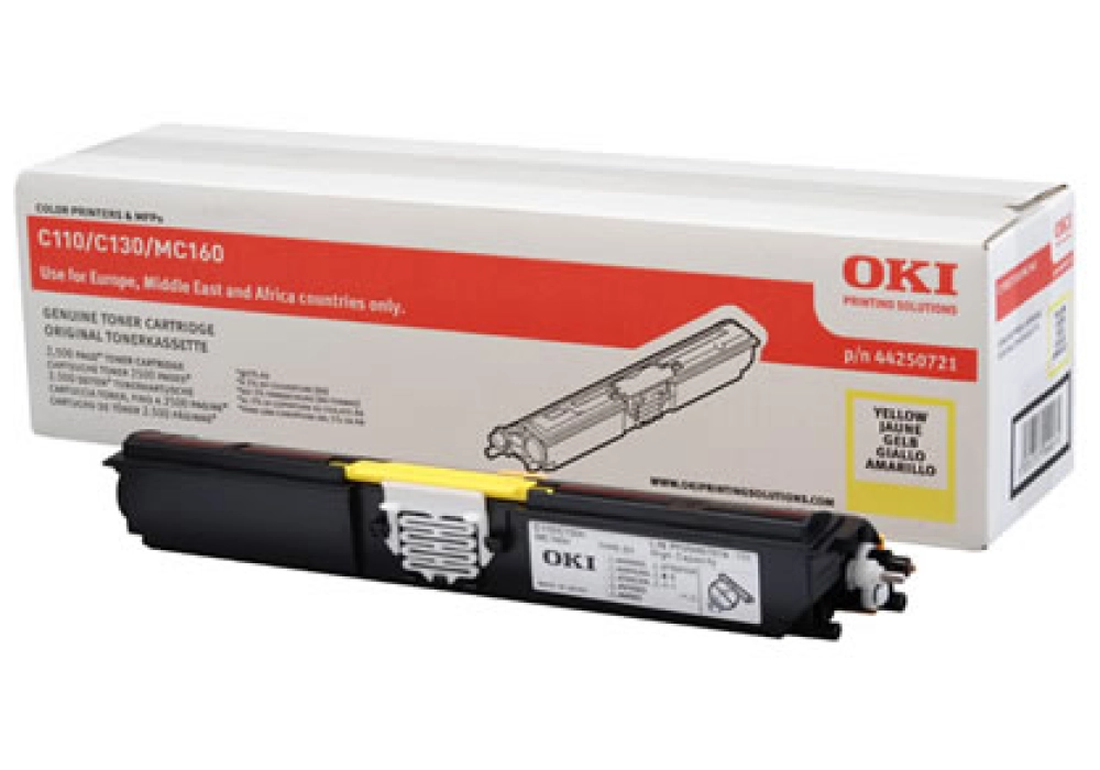 OKI Toner Cartridge - C110/C130/MC160 - Yellow
