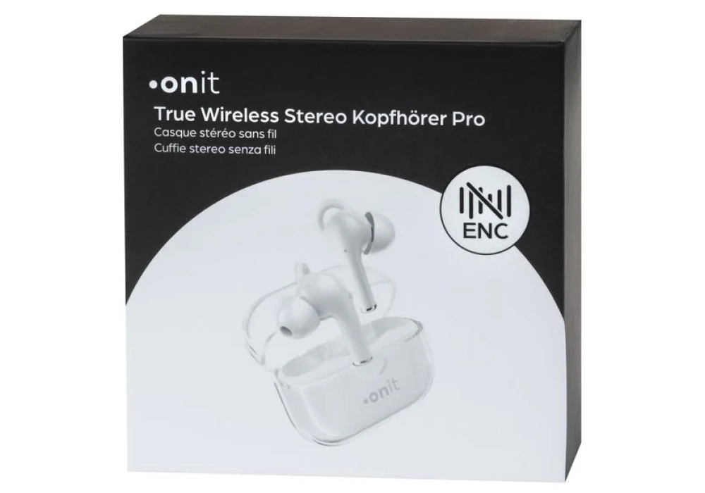 onit Écouteurs True Wireless In-Ear Pro Blanc