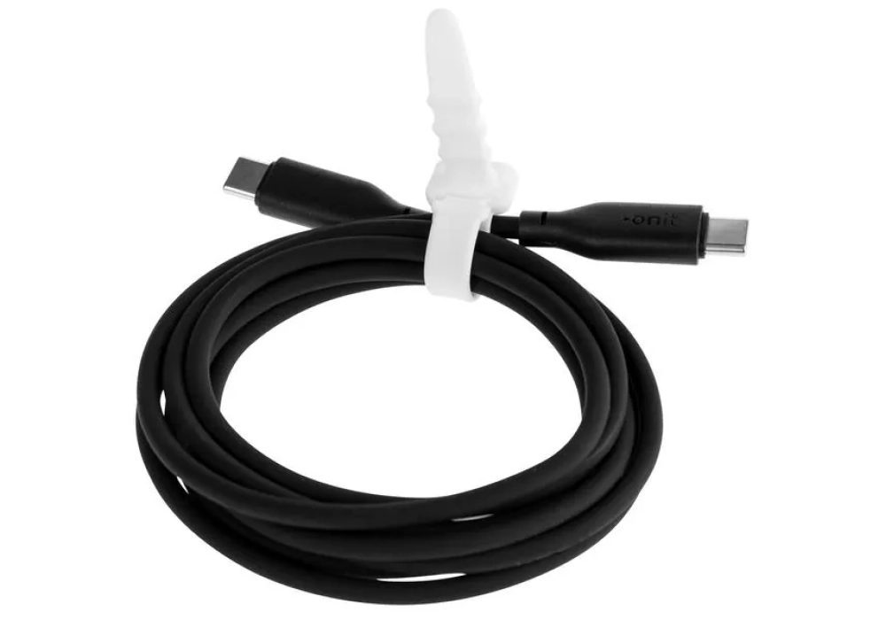 onit Câble USB 2.0 Silicone USB C - USB C 1.5 m , Noir