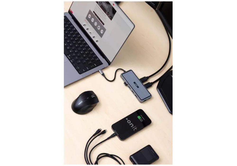 onit Câble USB 2.0 USB A/USB C - Lightning/Micro-USB B/USB C 2m