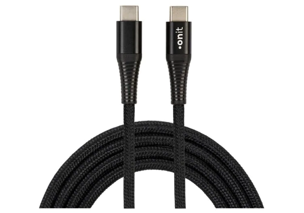 onit Câble USB 3.0 USB C - USB C 1 m, Noir