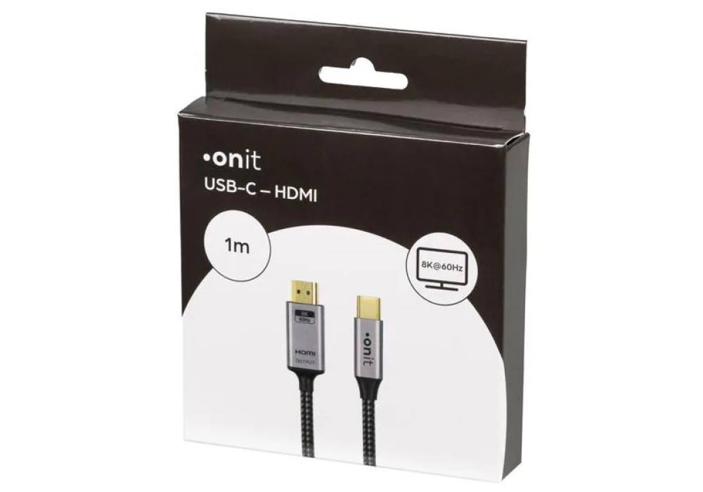 onit Câble USB type C - HDMI, 1 m
