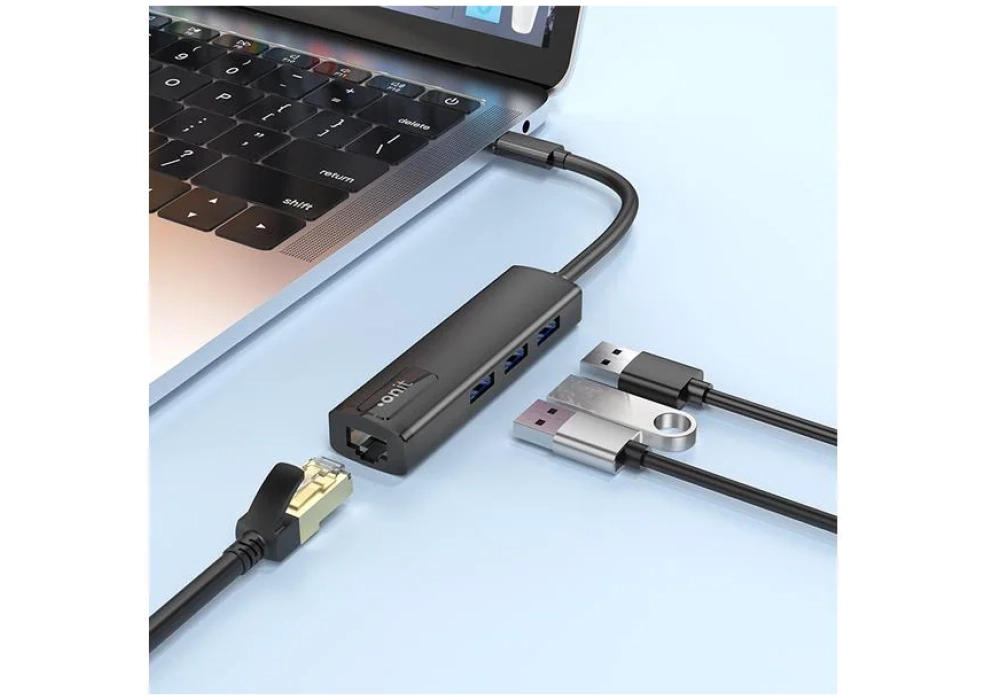 onit Hub USB-C avec port RJ45