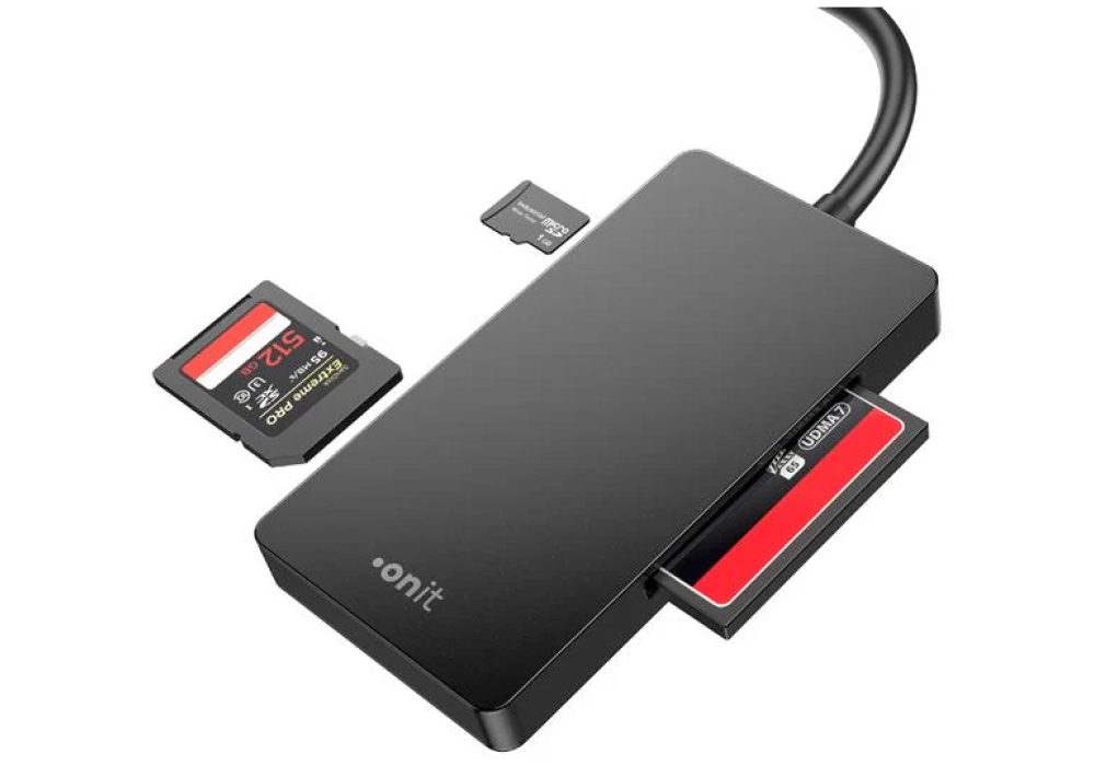onit Lecteur de carte mémoire USB-A 3 en 1