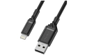OtterBox Lightning to USB-A Cable - 1 m (Black)
