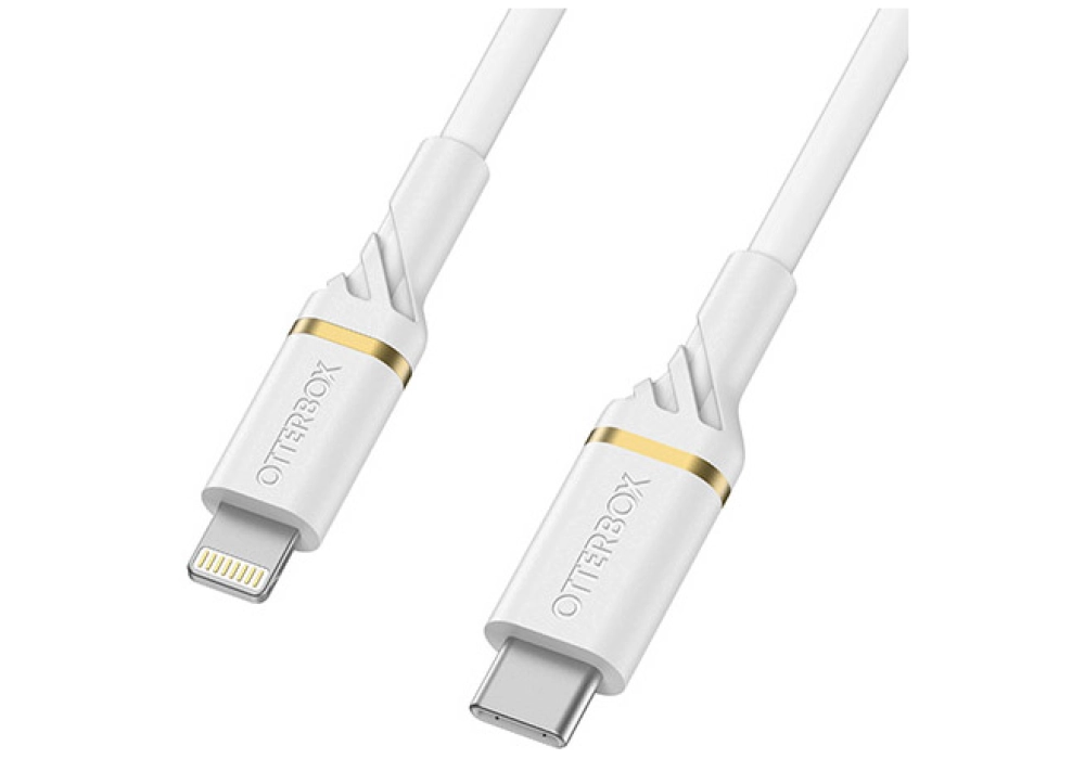 OtterBox Lightning to USB-C Fast Charge Cable - 1 m (White)