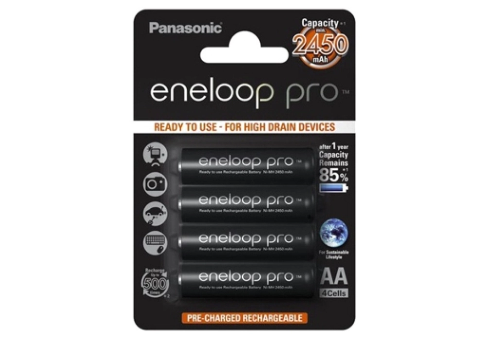 Panasonic eneloop Pro Battery - 4x AA