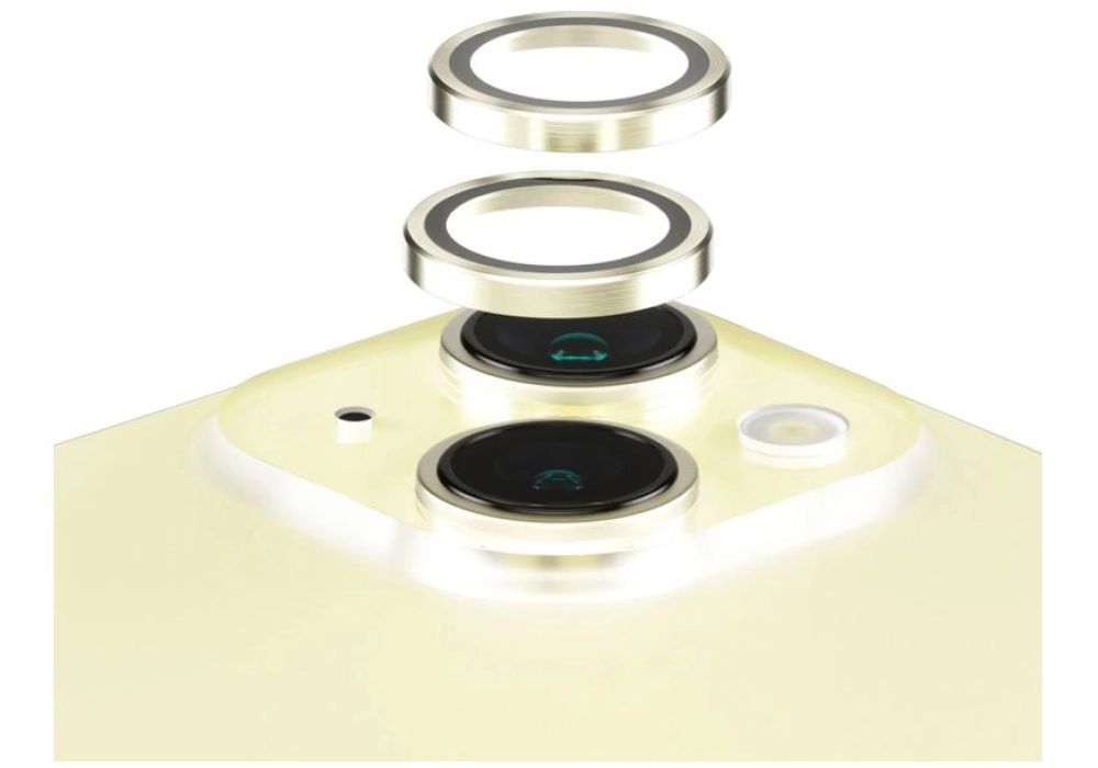Panzerglass Lens Protector Rings HOOPS iPhone 15 / 15 Plus Jaune