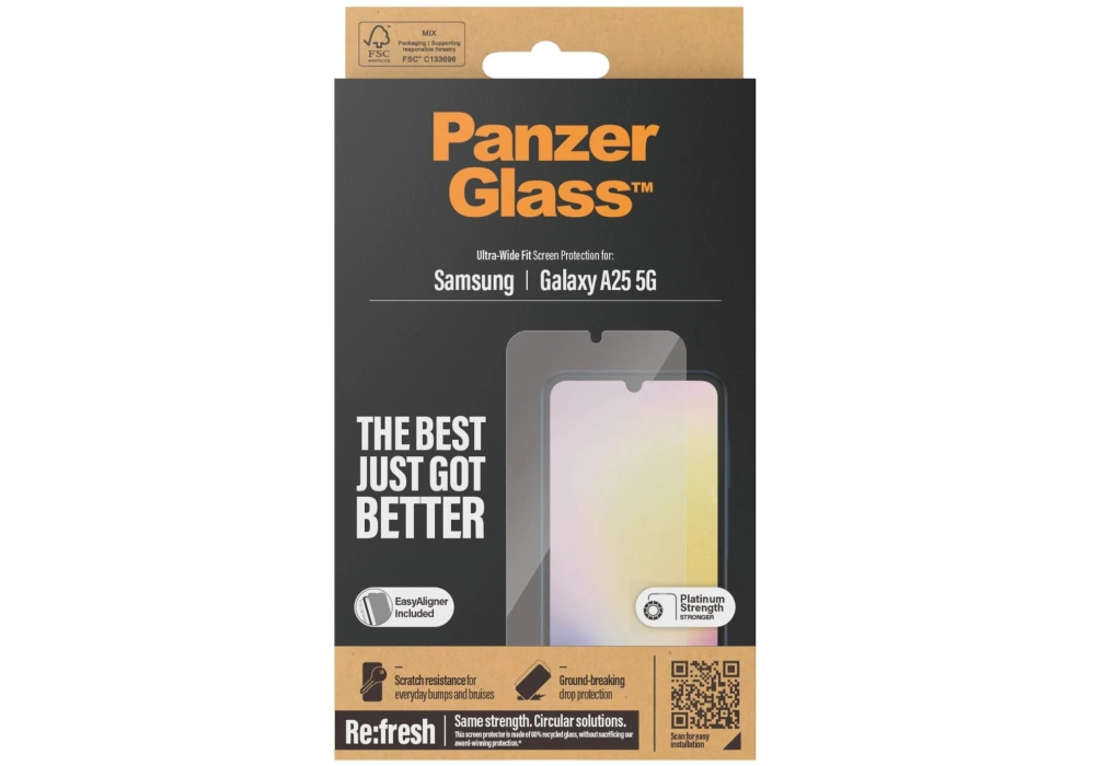 Panzerglass Protection d’écran Ultra wide Fit Galaxy A25