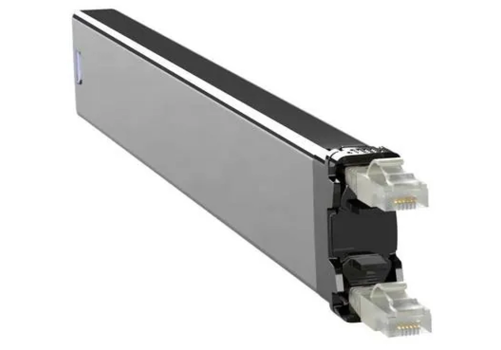 Patchbox Cassette Câble patch slim 365 Cat 6A, STP, 0.8 m, Gris