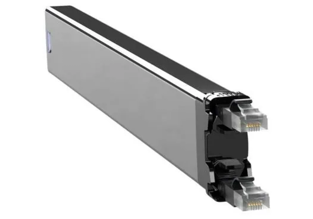Patchbox Cassette Câble patch slim 365 Cat 6A, STP, 0.8 m, Noir