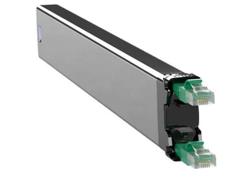 Patchbox Cassette Câble patch slim 365 Cat 6A, UTP, 0.8 m, Vert