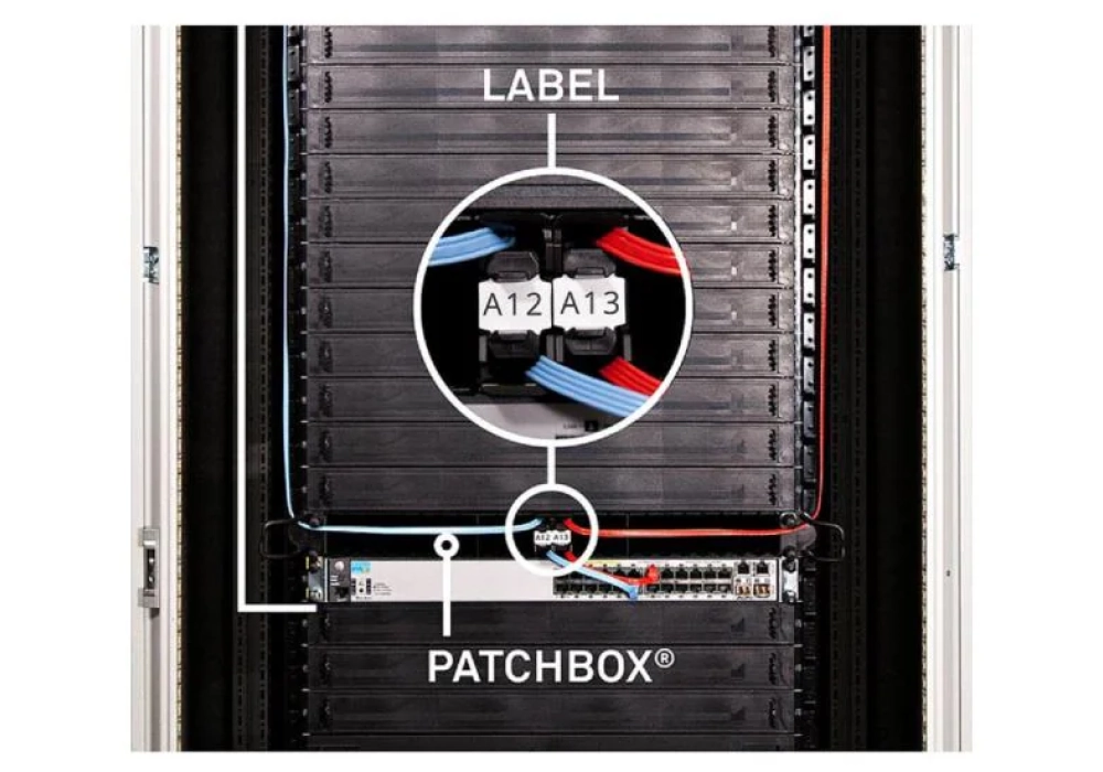 Patchbox Marquage PATCHBOX ID Labels 96 pièces Étiquettes