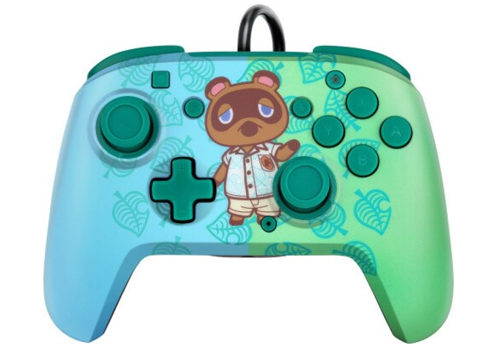 pdp Faceoff Deluxe+ Audio Wired Controller (Animal Crossing)