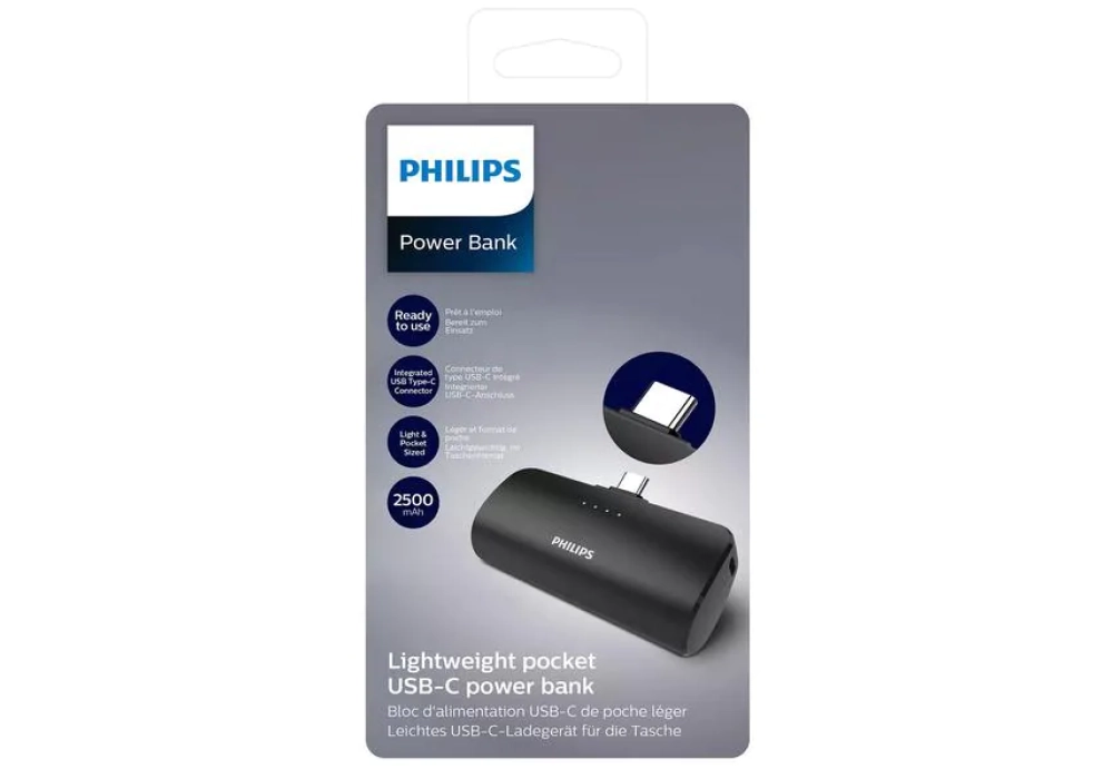 Philips Batterie externe DLP2510C/04 2500 mAh