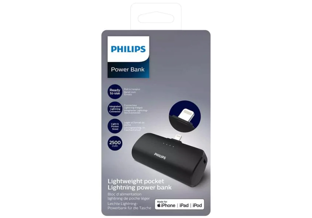 Philips Batterie externe DLP2510V/04 2500 mAh