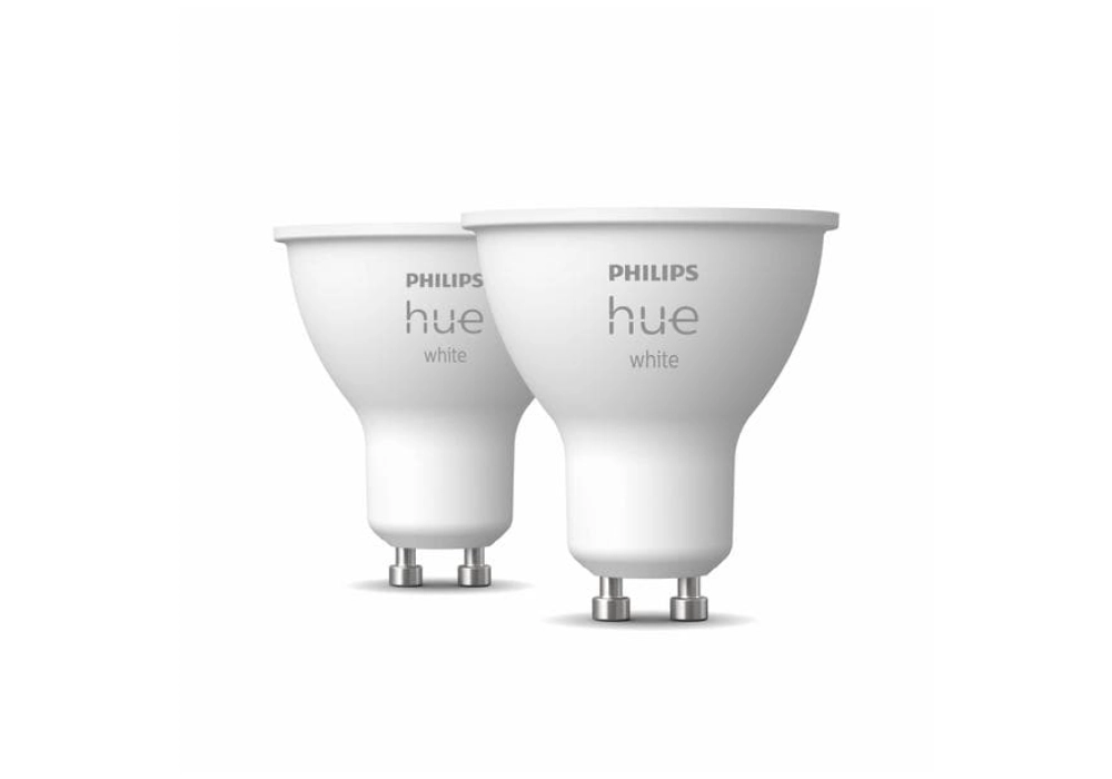Philips Hue Ampoule White, 5.2 W, GU10, 2 pièces, BT