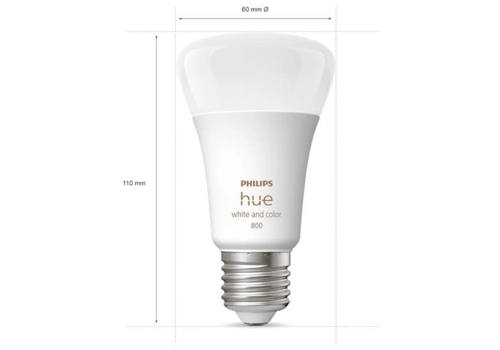 Philips Hue Ampoule White & Color Ambiance, E27, 4 pièces, BT