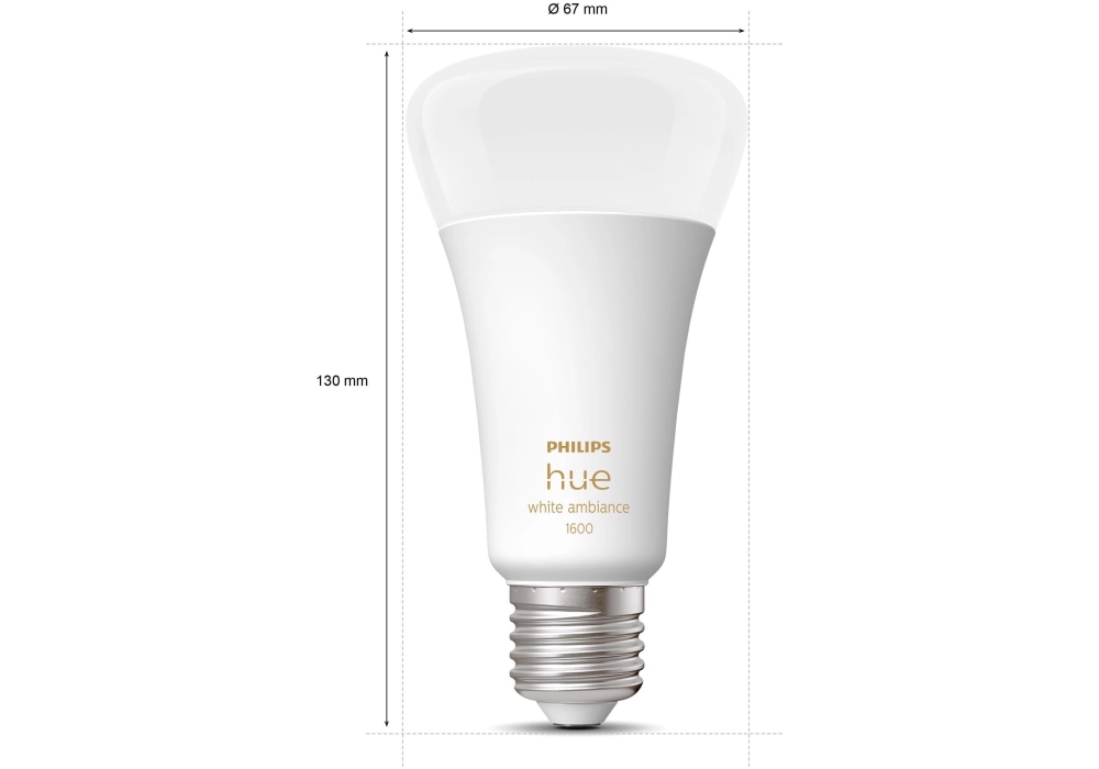 Philips hue E27 Bulb BT (White) - 15W