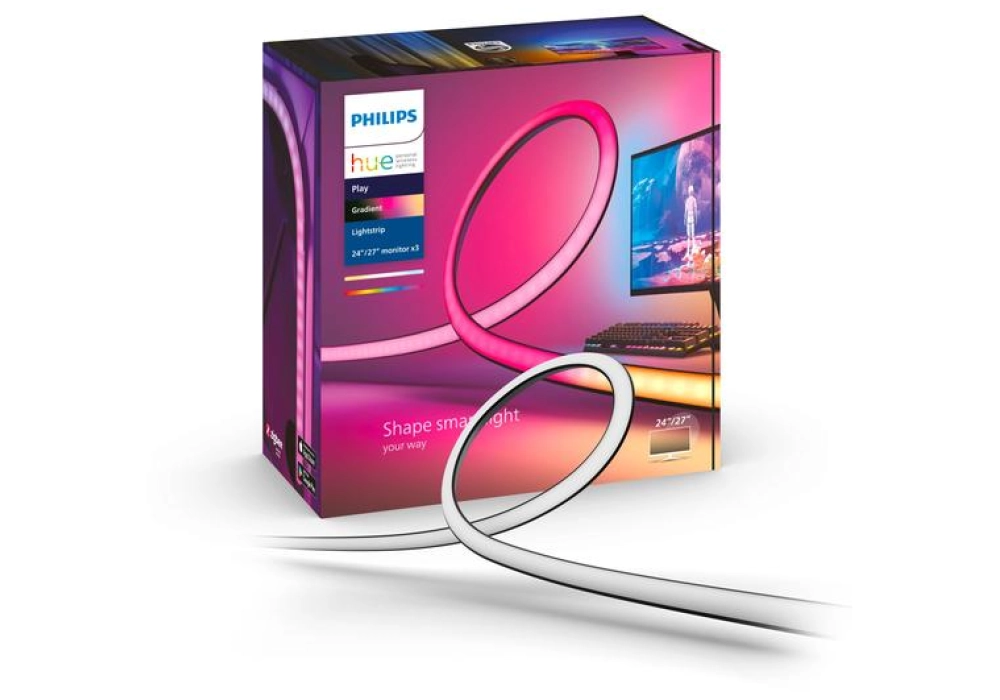 Philips Hue Play Gradient PC Lightstrip - 24-27" - Kit de 3