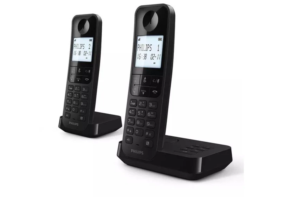 Philips Téléphone sans fil D2752B Duo Noir