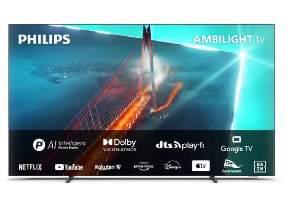 Philips TV 65OLED708/12 65", 3840 x 2160 (Ultra HD 4K), QLED