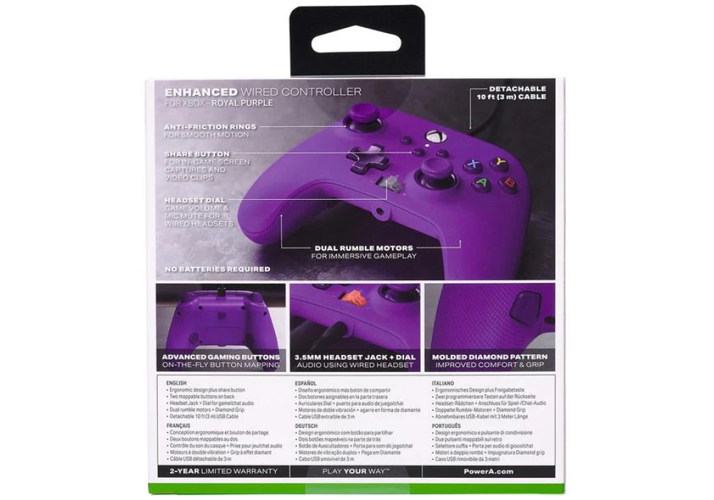 Power A Enhanced Wired Controller (Violet)