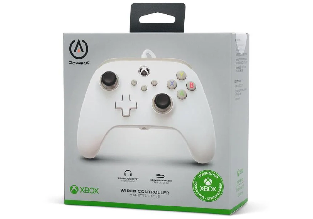 Power A Wired Controller Xbox Blanc