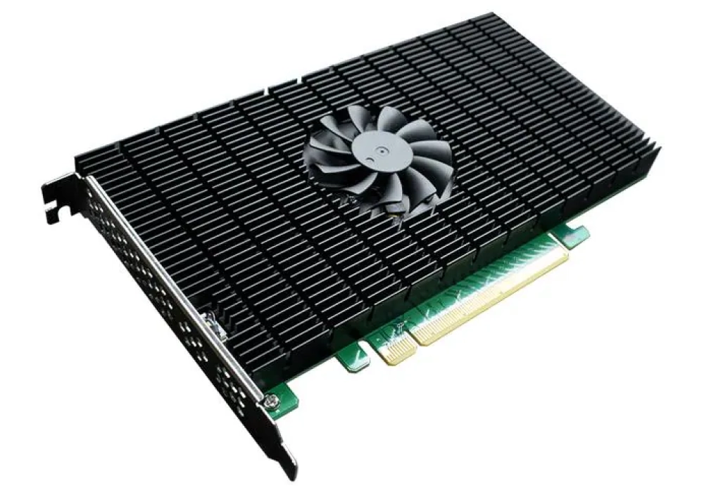 Highpoint Contrôleur RAID SSD7105 PCI-Ex16v3 - 4x M.2 NVMe, amorçable
