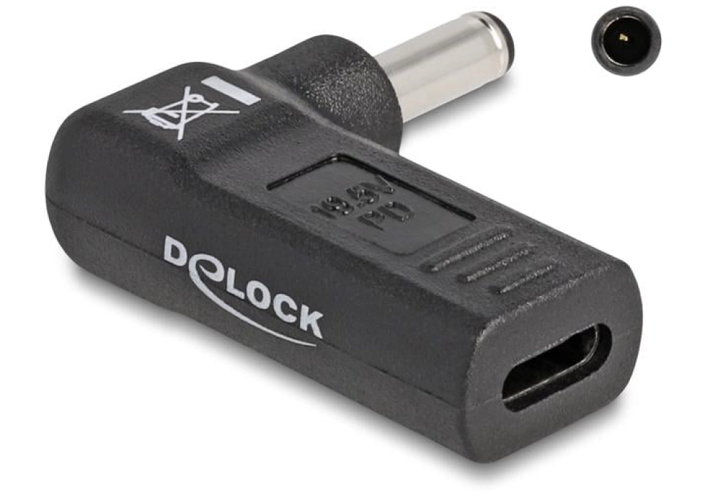 DeLOCK Adaptateur USB-C vers Dell 4.5 x 3.0 mm 90°