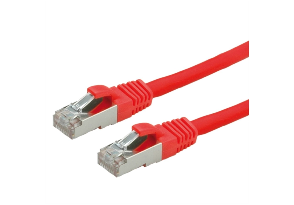 Value Network Cable Cat.6 (Classe E) S/FTP LSOH, rouge, 1,0 m