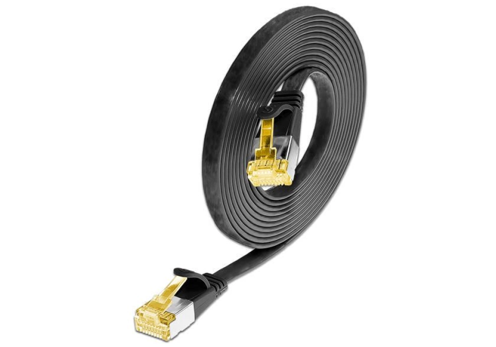 Wirewin CAT6a U/FTP Slim Network Cable (Black) - 0.10 m 