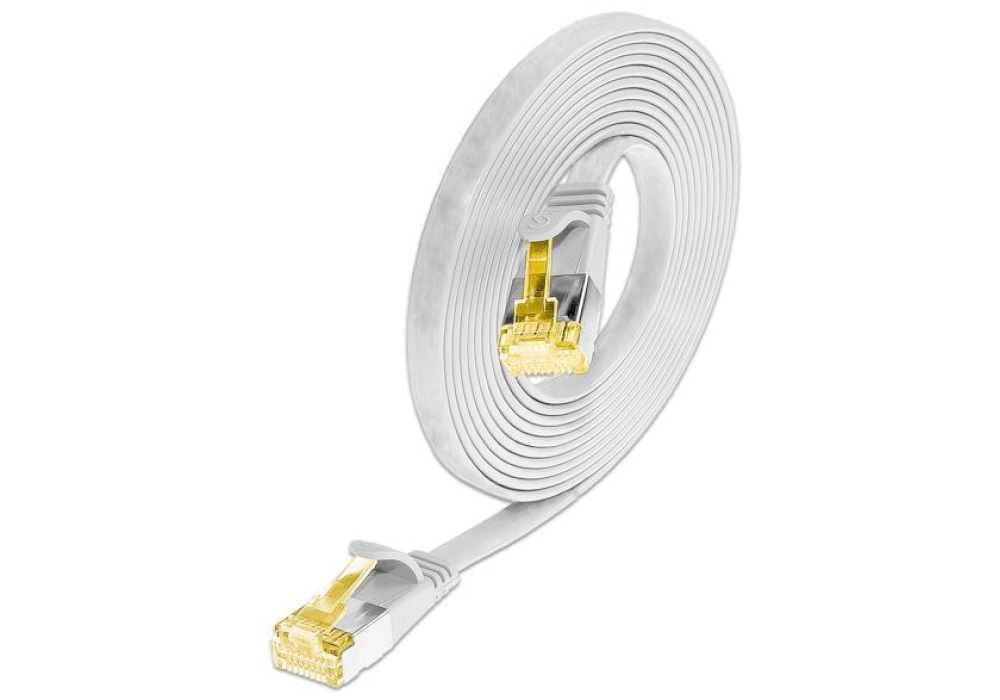 Wirewin CAT6a U/FTP Slim Network Cable (White) - 0.10 m 