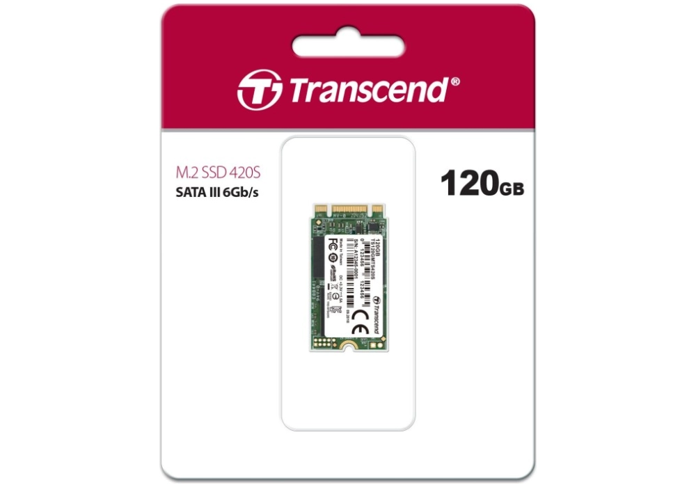 Transcend SSD 420S  M.2 SATA (2242) - 128GB