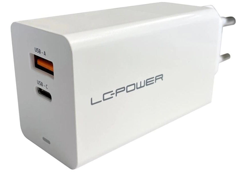 LC-Power Chargeur mural USB 65W (LC-CH-GAN-65)
