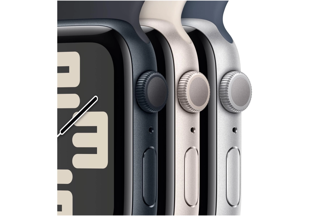 Apple Watch SE 2023 40 mm GPS Alu Sport Band Lumière stellaire S/M