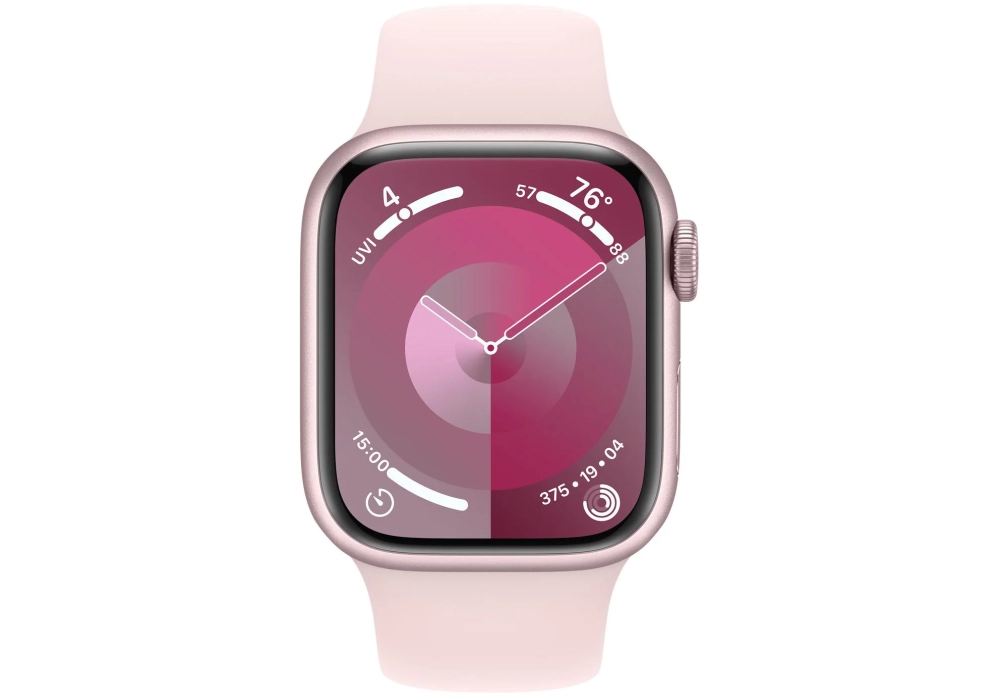 Apple Watch Series 9 41 mm Alu Rose Sport Rose pâle S/M