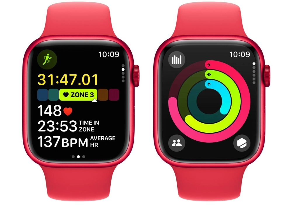 Apple Watch Series 9 45 mm Alu (Product)Red Sport S/M