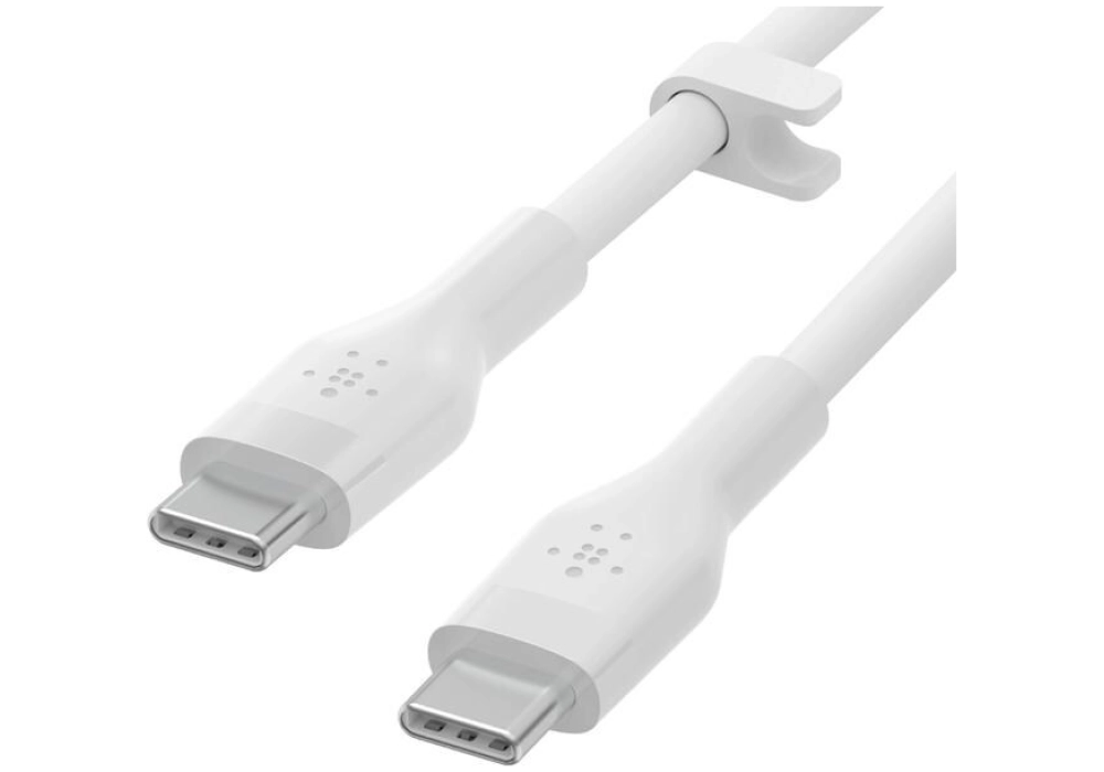 Belkin Câble chargeur USB C - USB C 1 m blanc/noir, pack de 2