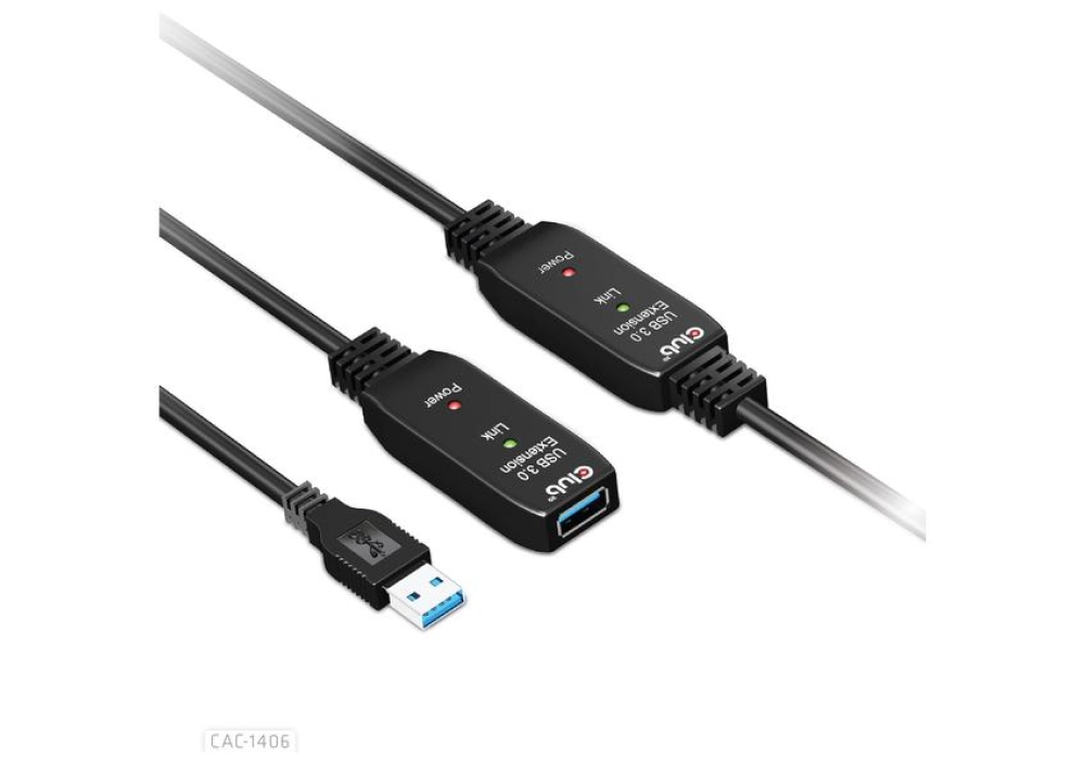 Club 3D USB 3.2 Gen 1 Active Extension Cable - 15.0 m