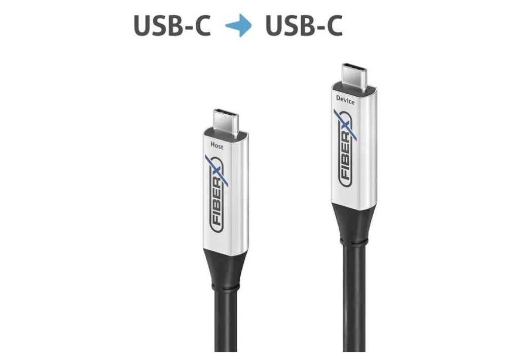 FiberX Câble USB 3.1 FX-I600 USB C - USB C 12 m