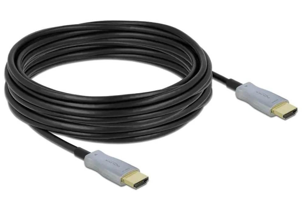 Delock Câble optique 4K 60Hz HDMI - HDMI, 10 m, Noir