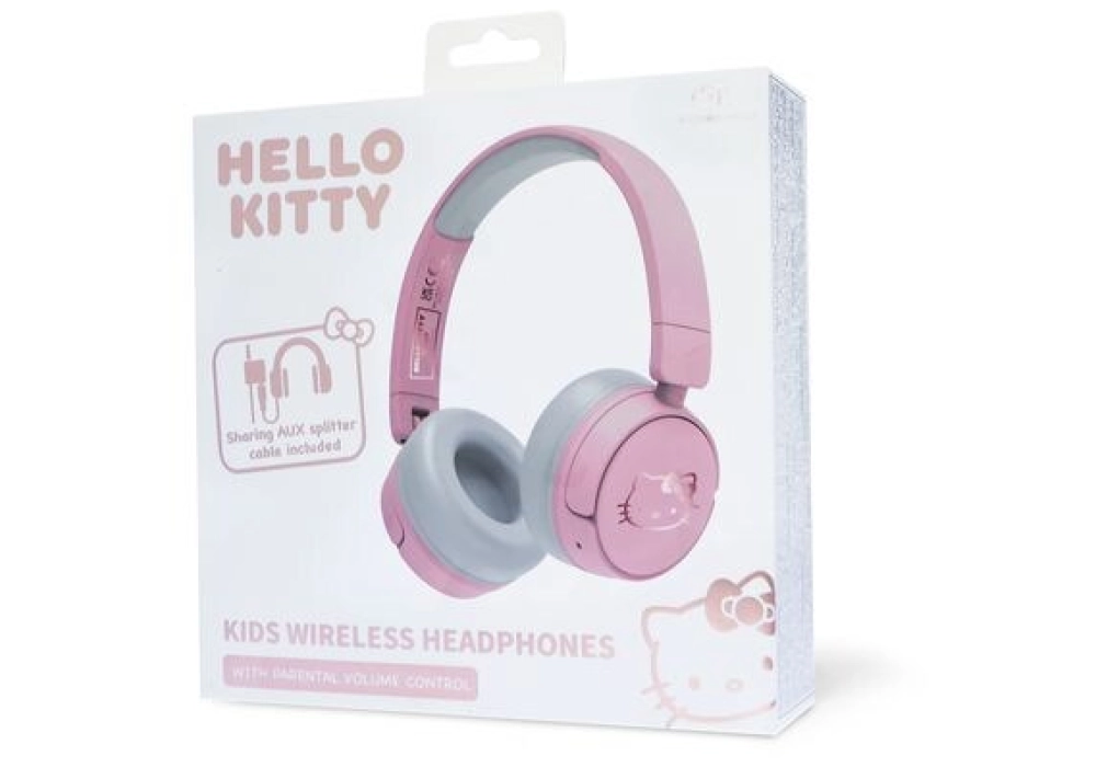 OTL Casques extra-auriculaires Hello Kitty Rose; Blanc