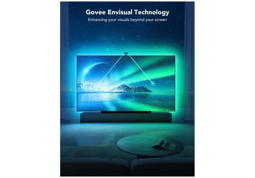 Govee Envisual TV Backlight T2, 75"-85 RGBIC, WiFi, BT