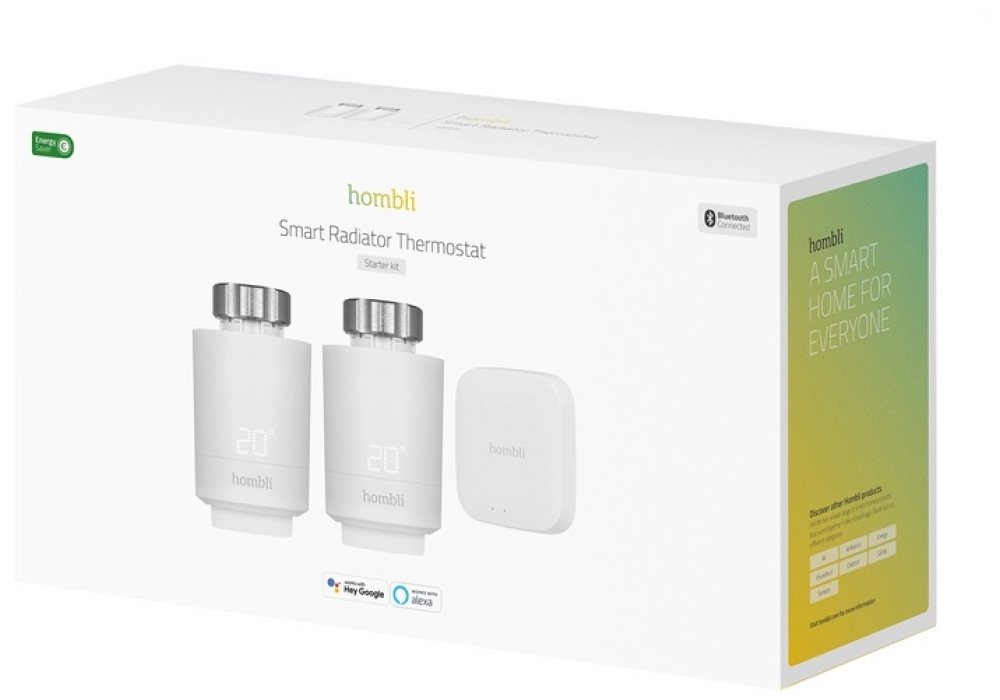 Hombli Smart Radiator Thermostat Starter kit (2+BT Bridge)